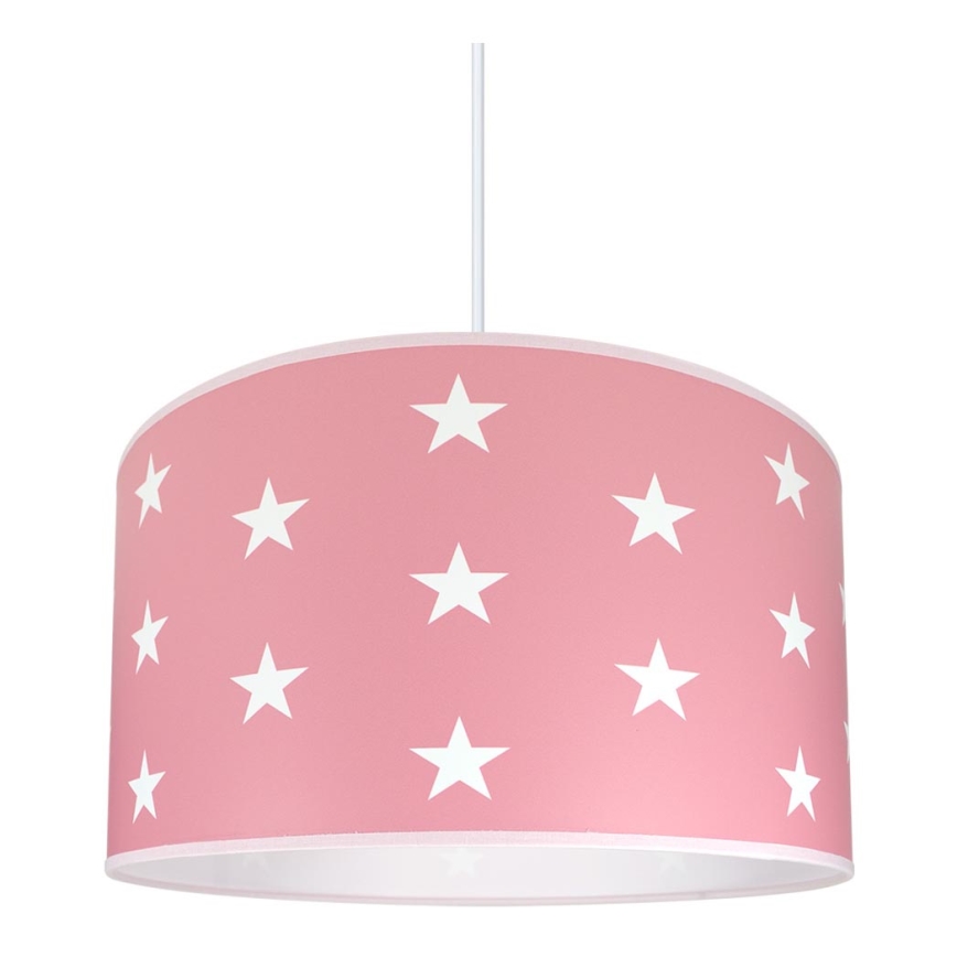 Iluminação infantil STARS PINK 1xE27/60W/230V