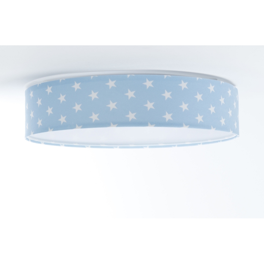 Iluminação de teto LED com regulação SMART GALAXY KIDS LED/24W/230V 3000-6500K estrelas azul/branco + controlo remoto