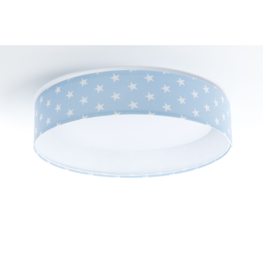 Iluminação de teto LED com regulação SMART GALAXY KIDS LED/24W/230V 3000-6500K estrelas azul/branco + controlo remoto