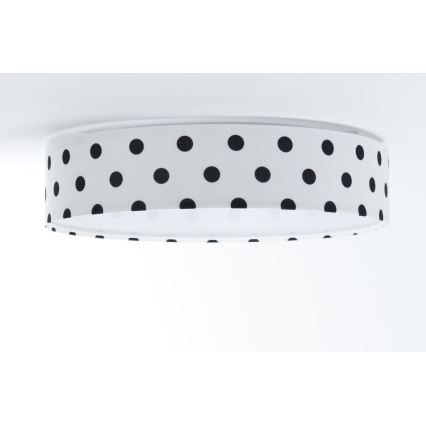 Iluminação de teto LED com regulação SMART GALAXY KIDS LED/24W/230V 3000-6500K pontos branco/preto + controlo remoto