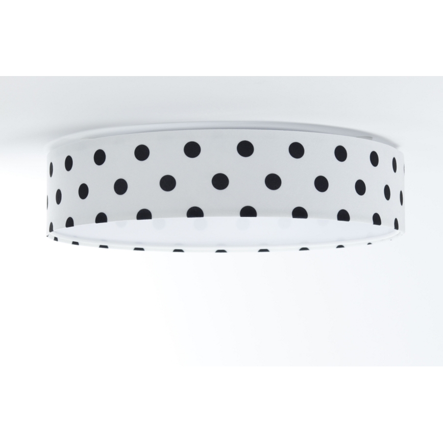 Iluminação de teto LED com regulação SMART GALAXY KIDS LED/24W/230V 3000-6500K pontos branco/preto + controlo remoto