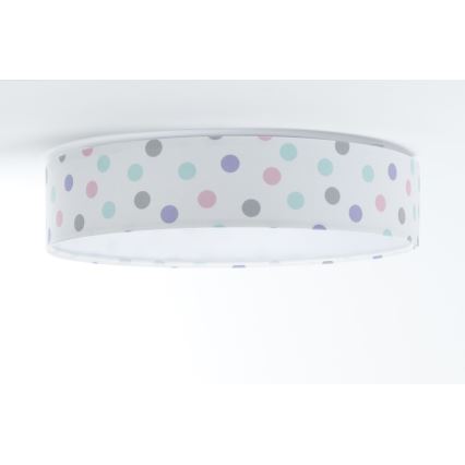 Iluminação de teto LED com regulação SMART GALAXY KIDS LED/24W/230V 3000-6500K pontos colorido + controlo remoto