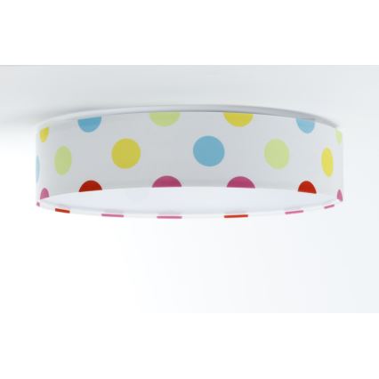 Iluminação de teto LED com regulação SMART GALAXY KIDS LED/24W/230V 3000-6500K pontos colorido + controlo remoto