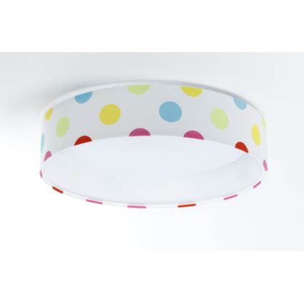 Iluminação de teto LED com regulação SMART GALAXY KIDS LED/24W/230V 3000-6500K pontos colorido + controlo remoto