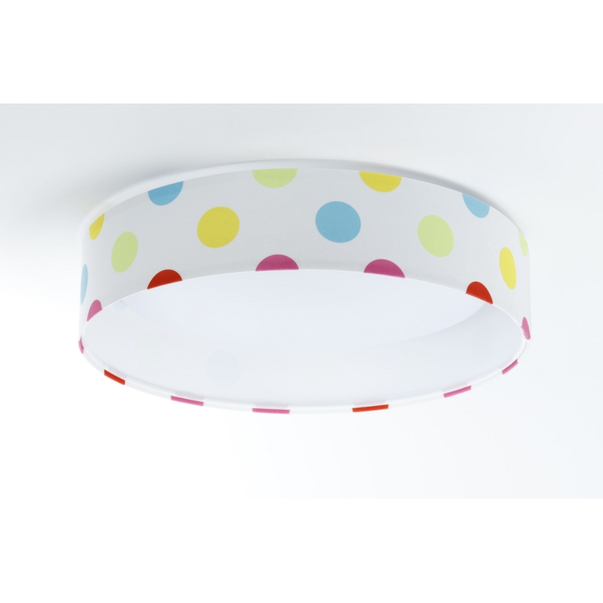 Iluminação de teto LED com regulação SMART GALAXY KIDS LED/24W/230V 3000-6500K pontos colorido + controlo remoto