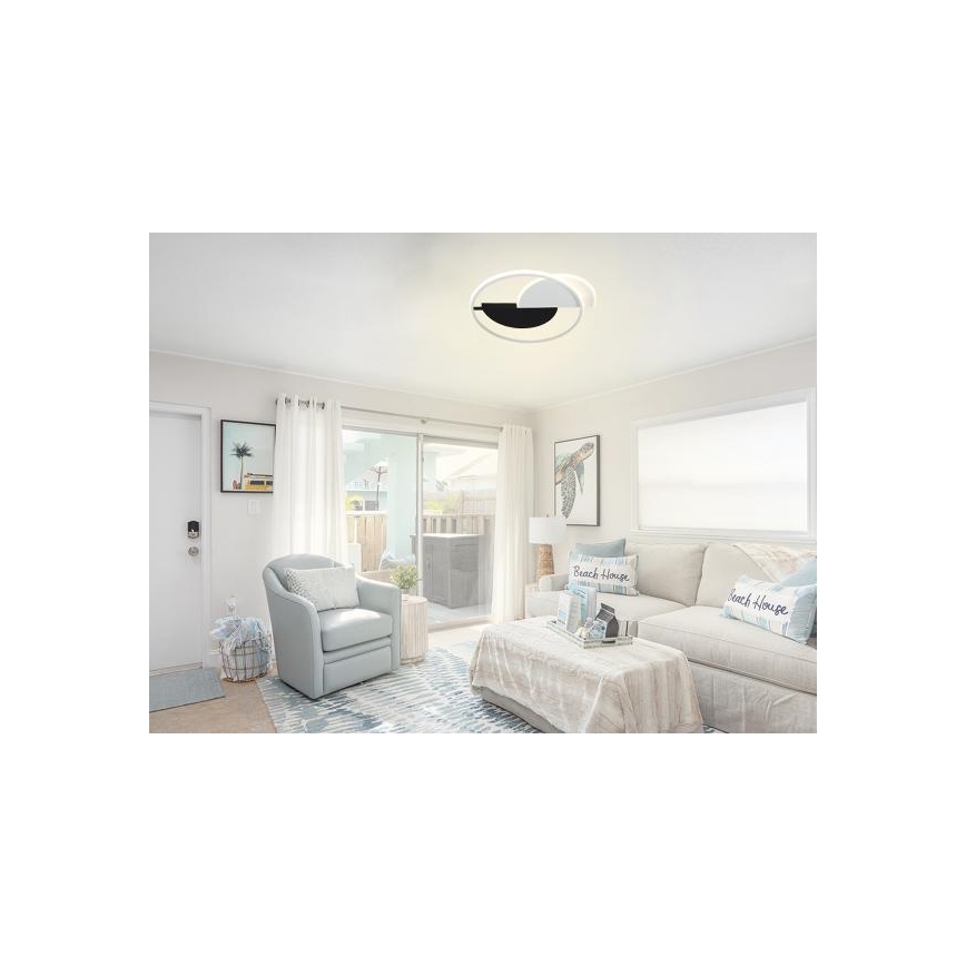 Iluminação de teto LED com regulação LED/70W/230V 3000-6500K branco/preto + comando