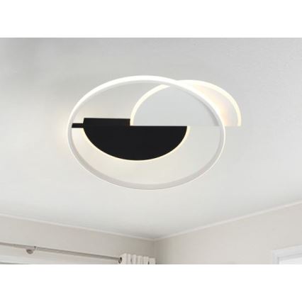 Iluminação de teto LED com regulação LED/70W/230V 3000-6500K branco/preto + comando