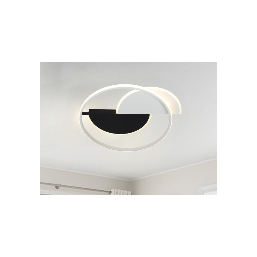 Iluminação de teto LED com regulação LED/70W/230V 3000-6500K branco/preto + comando