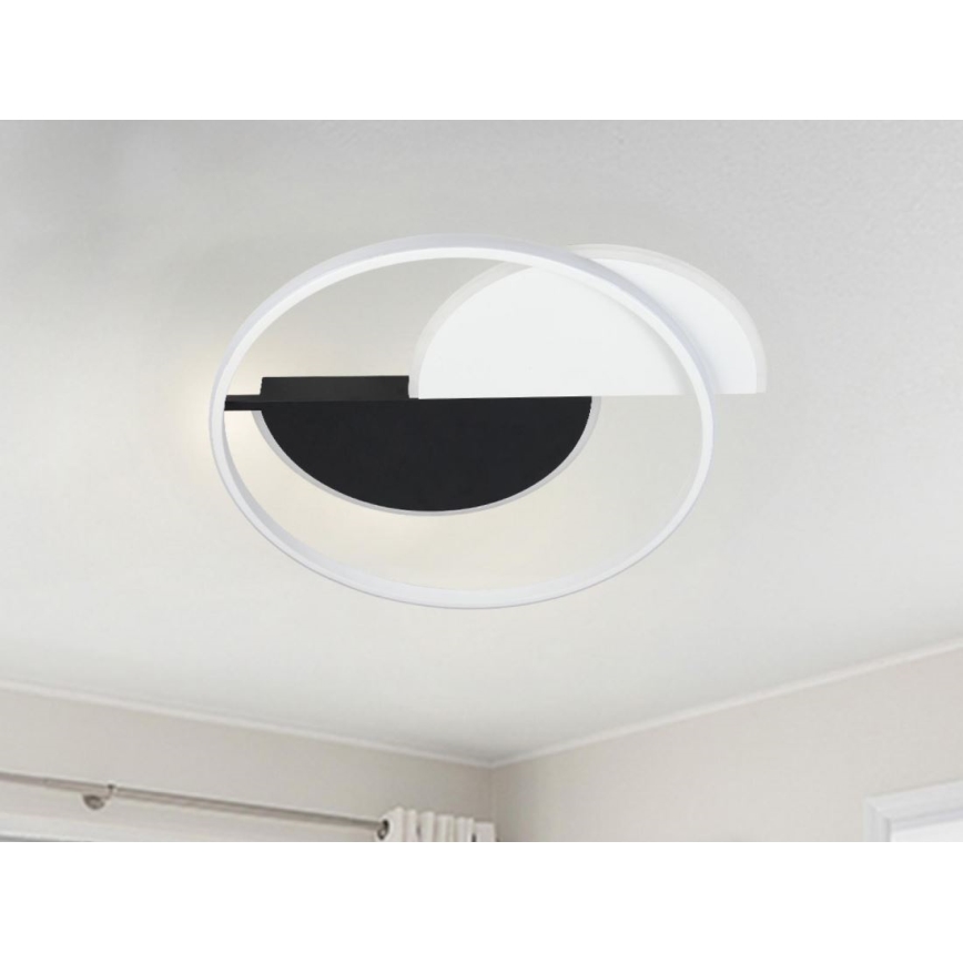 Iluminação de teto LED com regulação LED/70W/230V 3000-6500K branco/preto + comando