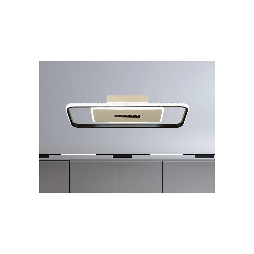 Iluminação de teto LED com regulação LED/75W/230V 3000-6500K branco/preto + comando