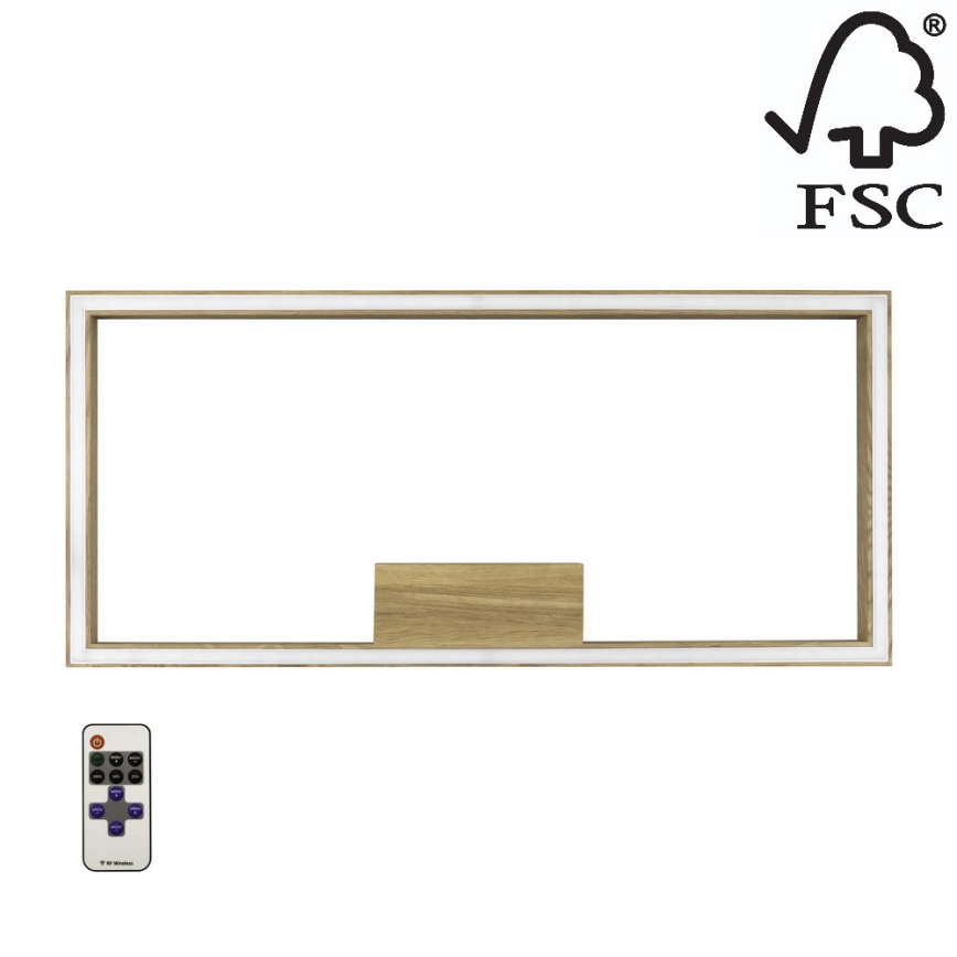 Iluminação LED com regulação RAMME LED/34W/230V + CR mate carvalho - certificado por FSC