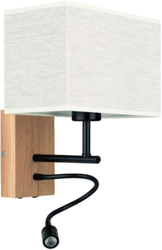 Iluminação LED Flexível BOHO 1xE27/25W + LED/1W/230V carvalho