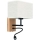 Iluminação LED Flexível BOHO 1xE27/25W + LED/1W/230V carvalho