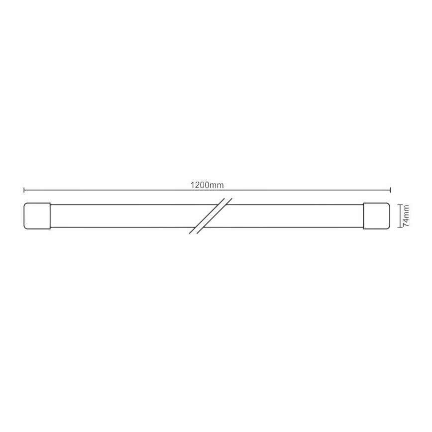 Iluminação LED fluorescente LED/36W/230V 4000K 120 cm