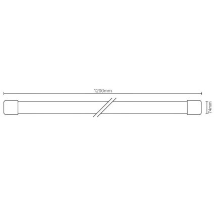 Iluminação LED fluorescente LED/72W/230V 4000K 120 cm
