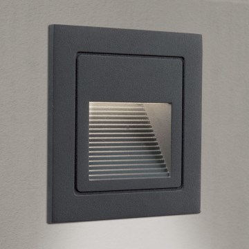 Iluminação LED integrada LORO LED/2W/230V IP65 antracite