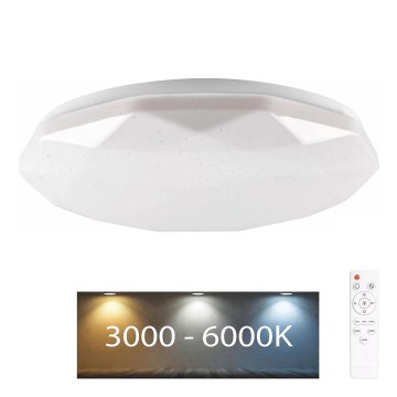Iluminação LED para casa de banho com regulação GALAXY LED/48W/230V diâmetro 38 cm 3000-6000K IP44 + comando