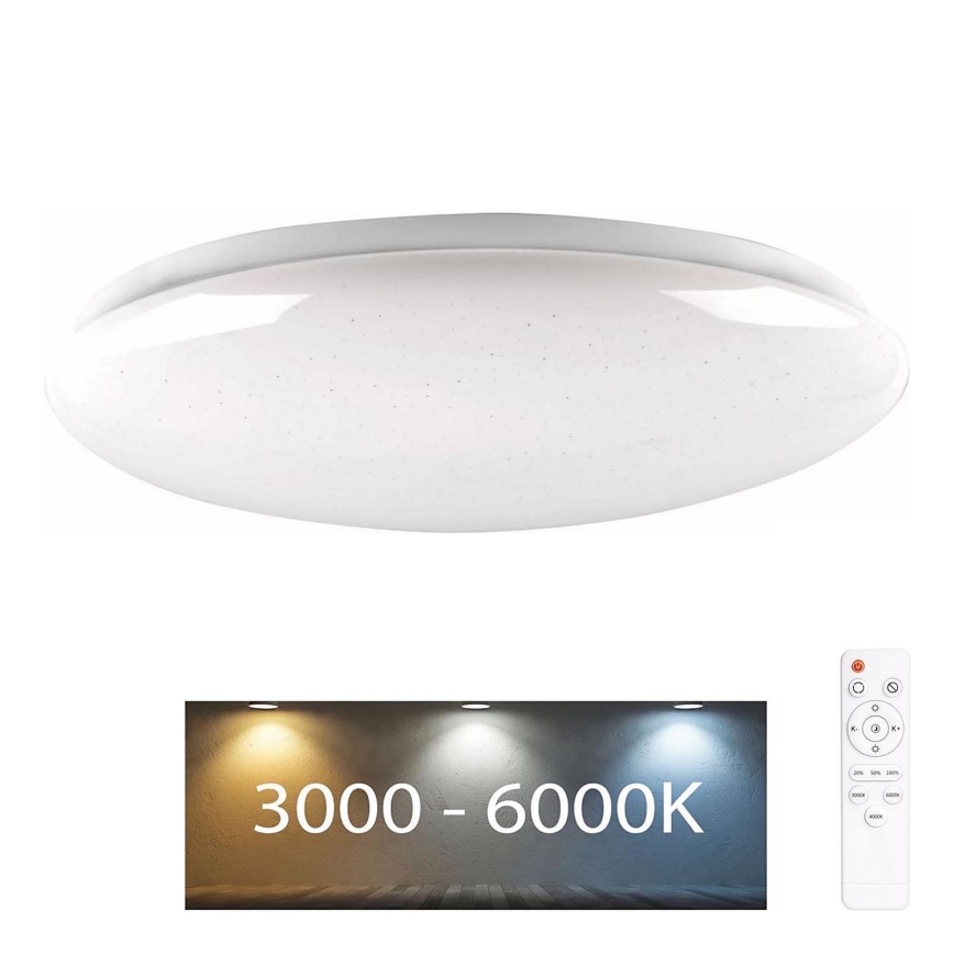 Iluminação LED para casa de banho com regulação PIRIUS LED/48W/230V diâmetro 38 cm 3000-6000K IP44 + comando