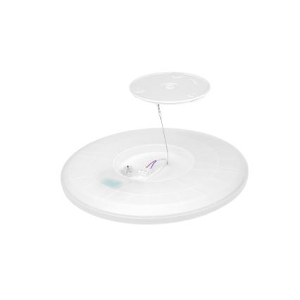 Luz LED para casa de banho com sensor de movimento e anoitecer NIVERA LED/18W/230V IP54 3000/4000/6000K diâmetro 30 cm preto + comando