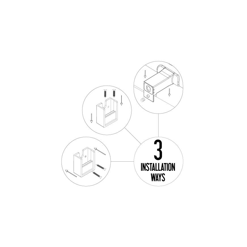 Iluminação LED para espelho de casa de banho 8W/230V, 30 cm, IP44, branca