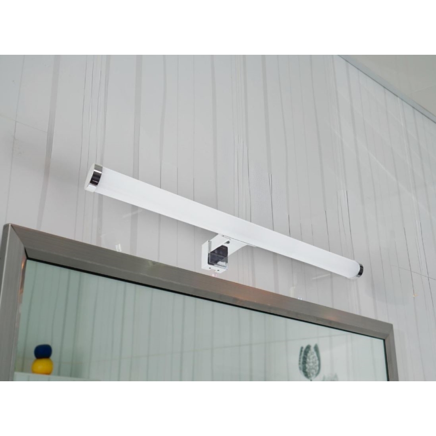 Iluminação LED para espelho de casa de banho LED/10W/230V 45 cm IP44 cromado brilhante