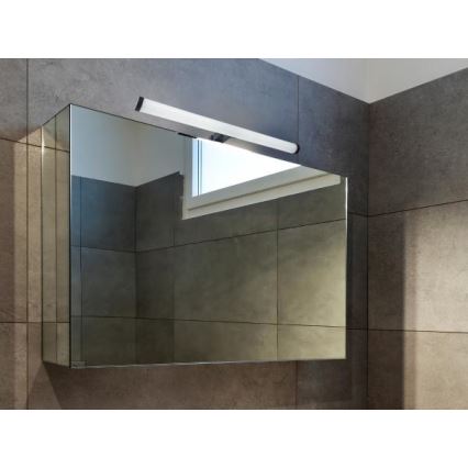 Iluminação LED para espelho de casa de banho LED/10W/230V 45 cm IP44 preta