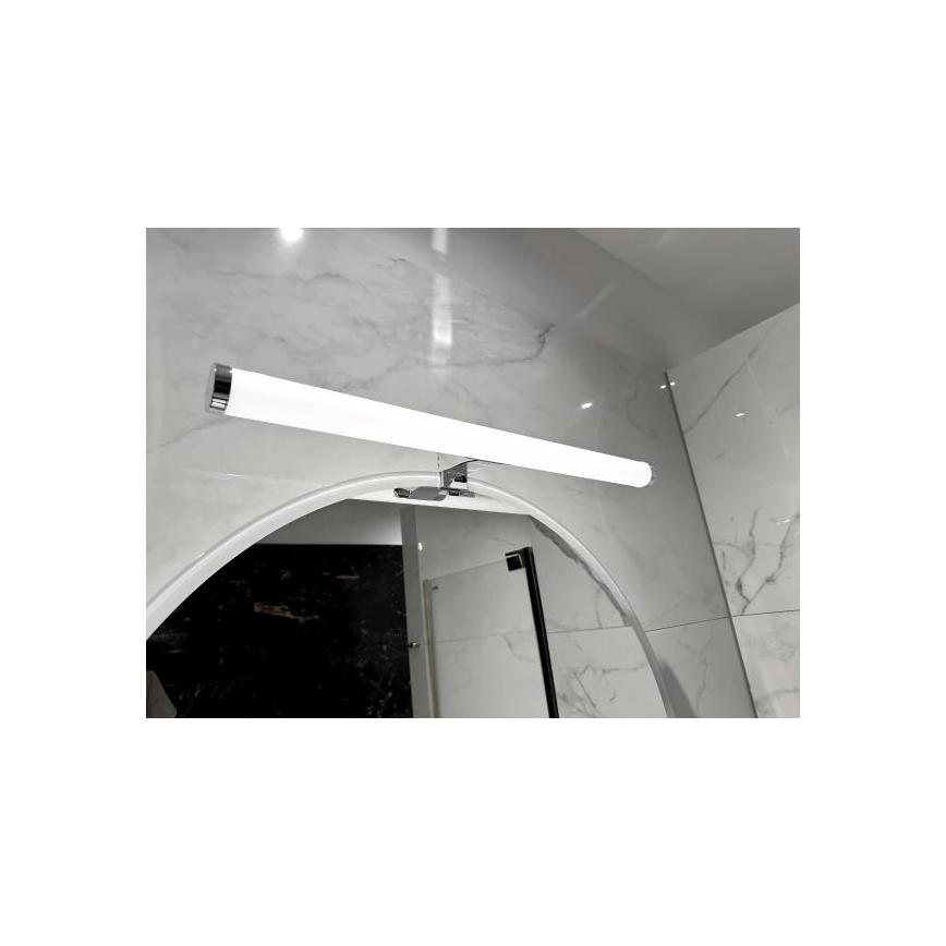 Iluminação LED para espelho de casa de banho LED/12W/230V 59,5 cm IP44 cromado brilhante