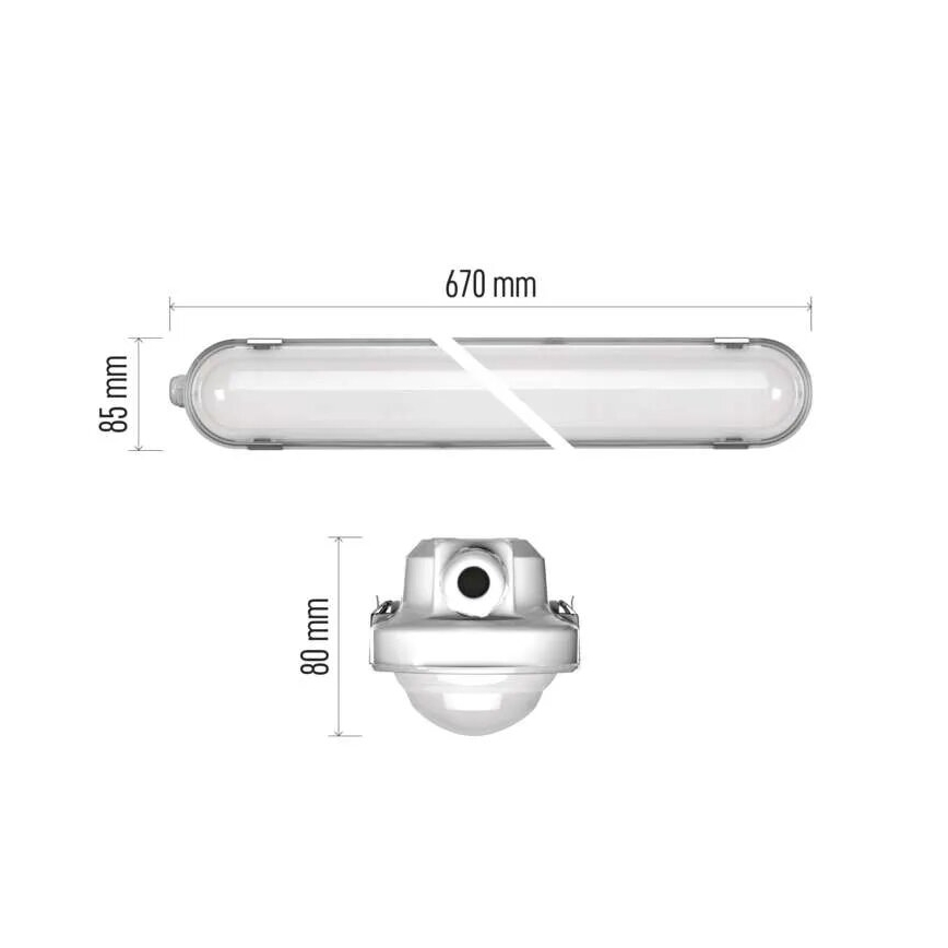 Iluminação LED resistente com regulação MISTY LED/10/13/16/18W/230V 4000/6500K IP66
