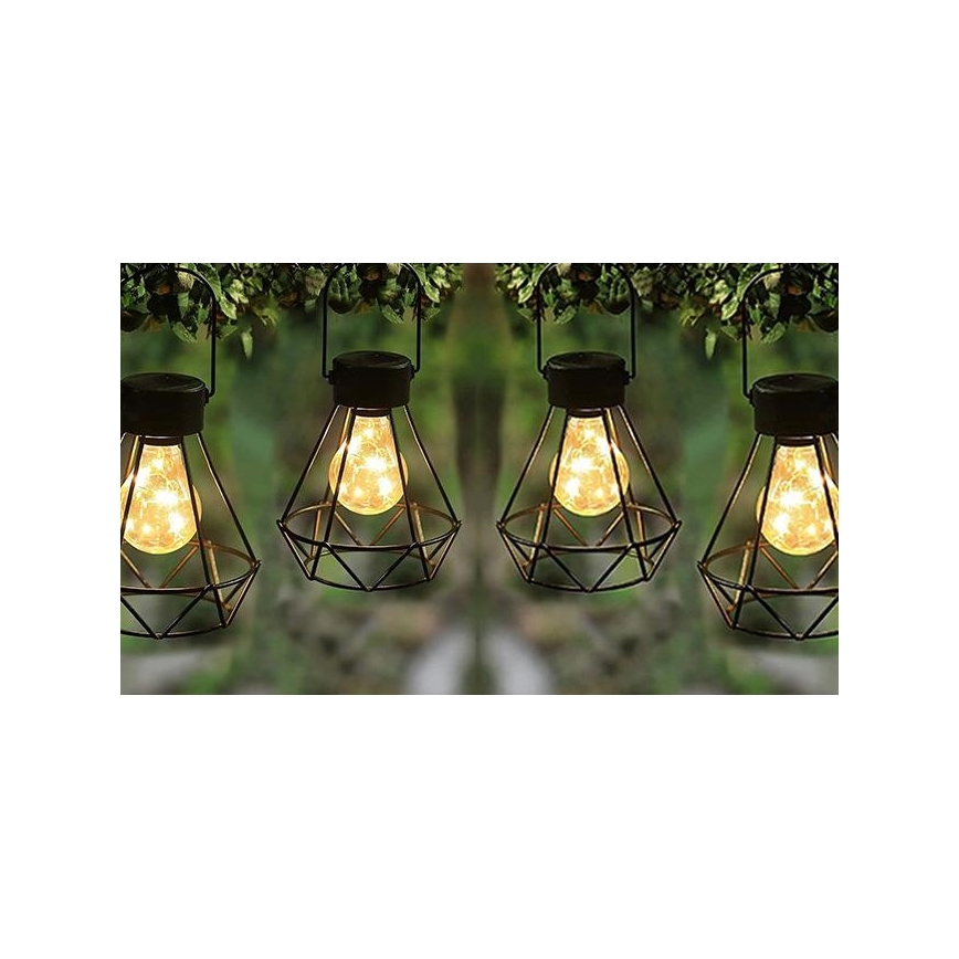 Iluminação LED solar suspensa LED/0,1W/1,2V diâmetro 13 cm