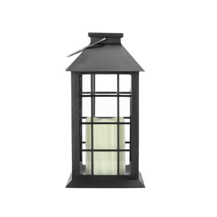 LED Iluminação suspensa solar LED/0,02W/1,2V 1xAA 2700K IP44 200 mAh preto