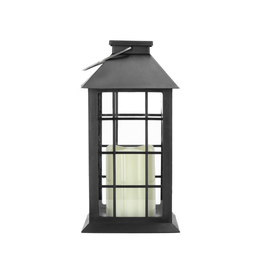 LED Iluminação suspensa solar LED/0,02W/1,2V 1xAA 2700K IP44 200 mAh preto