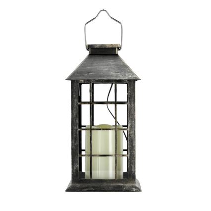 Iluminação LED suspensa solar LED/0,02W/1,2V 1xAA 2700K IP44 200 mAh pátina