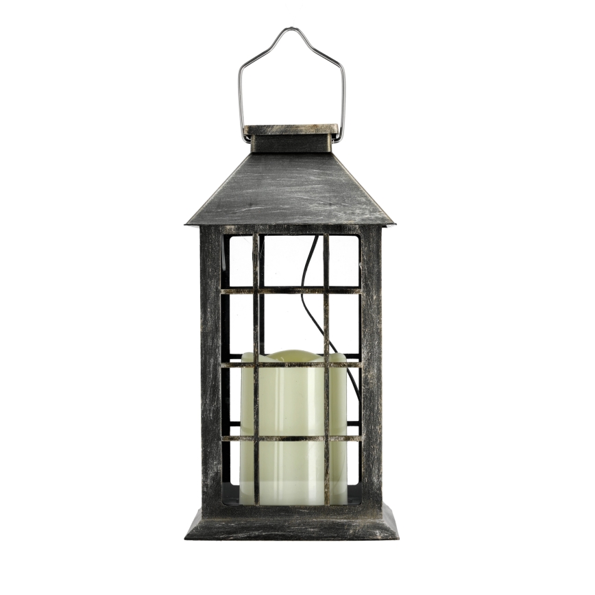 Iluminação LED suspensa solar LED/0,02W/1,2V 1xAA 2700K IP44 200 mAh pátina