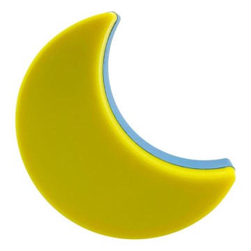 Iluminação noturna de criança LED com sensor de anoitecer LED/0,5W/230V lua