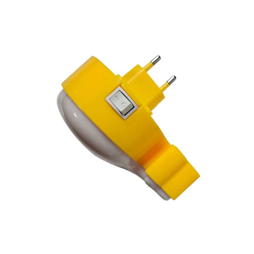 Iluminação noturna de criança LED LED/0,5W/230V baleia