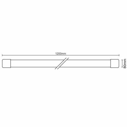 iluminação para armário de cozinha LED/40W/230V 3000-6500K Wi-Fi Tuya IP40