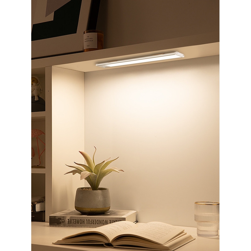 Iluminação para armário de cozinha LED CABINET-4 com sensor PIR LED/1,5W/230V 1100mAh 4000K