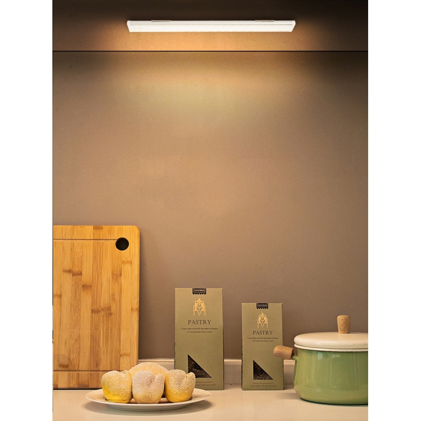 Iluminação para armário de cozinha LED CABINET-4 com sensor PIR LED/1,5W/230V 1100mAh 4000K
