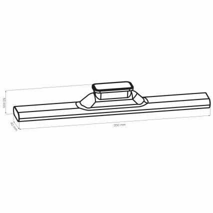 Luz magnética de toque LED para armários de cozinha LED/2,5W/5V USB 2700/4000/6500K 1200 mAh 35 cm branco