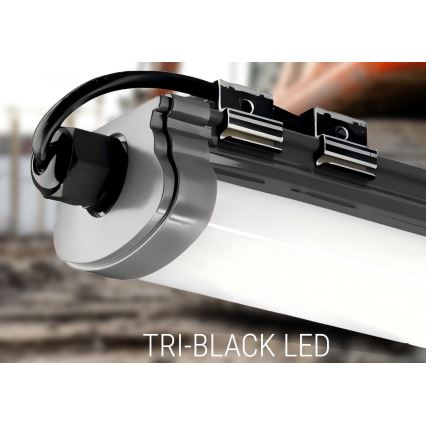 Iluminação para armário de cozinha LED LED/60W/230V 6000K 120 cm IP65 preto
