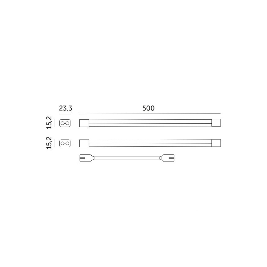 Iluminação para armário de cozinha LED para o cultivo de plantas GROWLY 2xLED/8,5W/230V branco