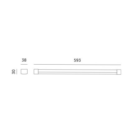 Iluminação para armário de cozinha LED para o cultivo de plantas GROWLY LED/9W/230V branco