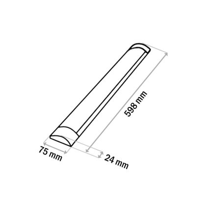 Iluminação para armário de cozinha LED QTEC LED/18W/230V 60 cm branco
