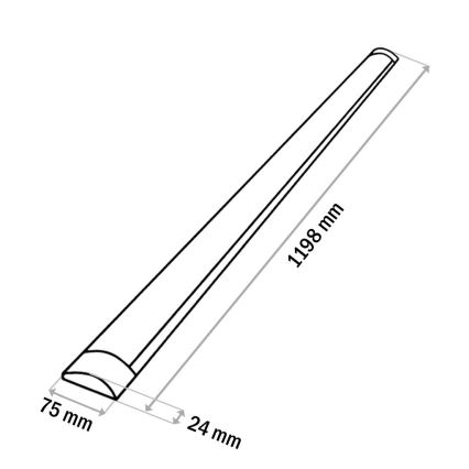 Iluminação para armário de cozinha LED QTEC LED/36W/230V 120 cm branco