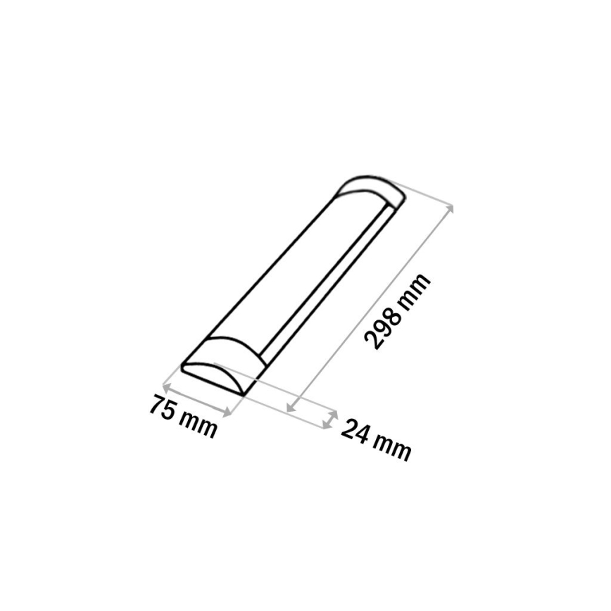 Iluminação para armário de cozinha LED QTEC LED/9W/230V 30 cm branco