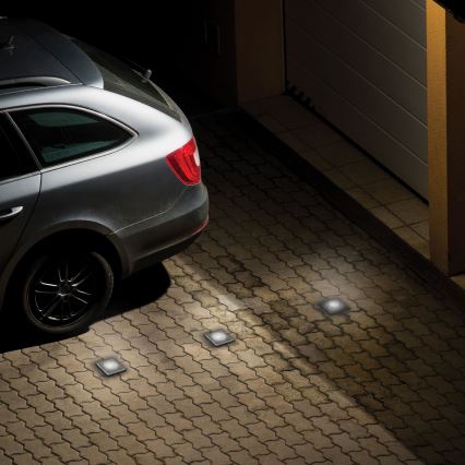 Iluminação para caminho de acesso exterior LUKKA CONNECT 1xGU10/4W/230V IP67 cromado mate angular