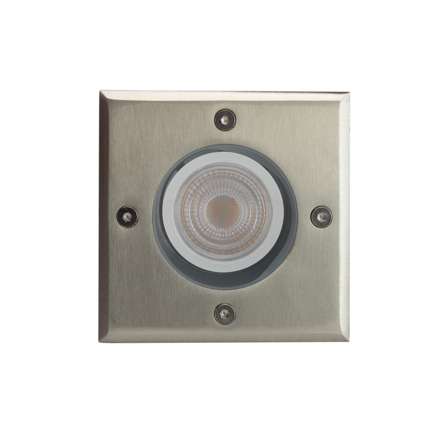 Iluminação para caminho de acesso exterior LUKKA CONNECT 1xGU10/4W/230V IP67 cromado mate angular