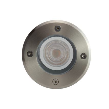 Iluminação para caminho de acesso exterior LUKKA CONNECT 1xGU10/4W/230V IP67 cromado mate redondo