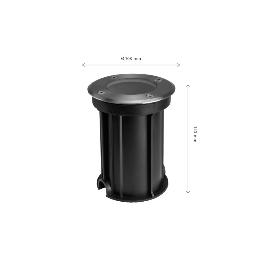 Iluminação para caminho de acesso exterior LUKKA CONNECT 1xGU10/4W/230V IP67 cromado mate redondo