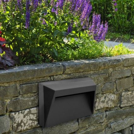 Iluminação para escadas exteriores LED HOLDEN LED/1,6W/230V IP65 grafite